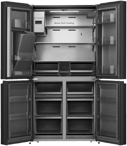 Hisense 546 L Frost Free Mutlidoor Refrigerator A+ (Black Finish)