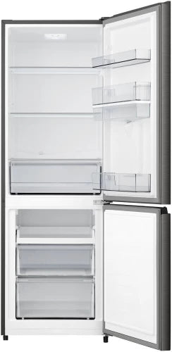 Hisense 323 L Manual Double Door Bottom Mount Refrigerator A+ (Titanium inox)