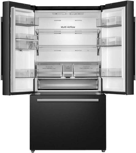Hisense 575 L Forst Free Automatic Triple Door Mount Refrigerator A++(Black)