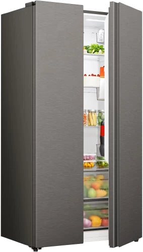 Hisense 543 L Automatic Side by Side Refrigerator A+ (Titanium Silver)