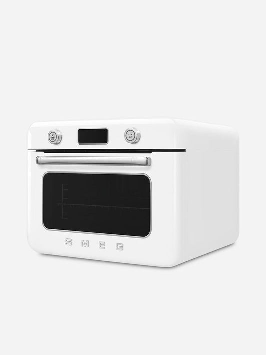 SMEG Retro Countertop Steam Oven 30L Ice White