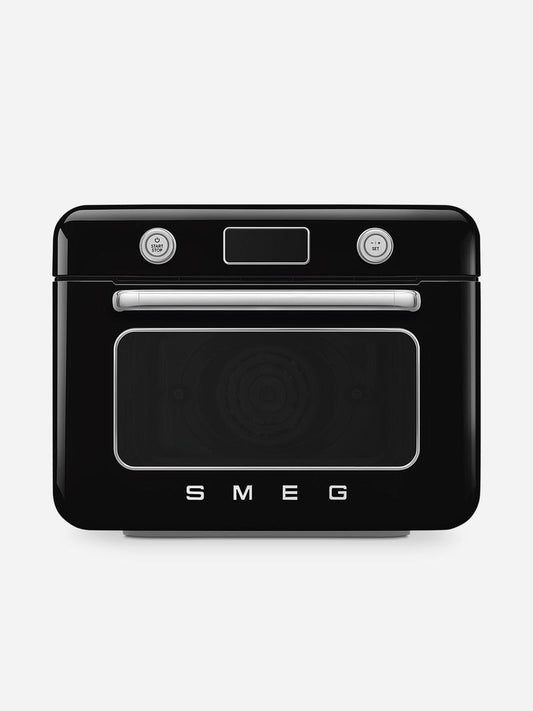 SMEG Retro Countertop Steam Oven 30L Glossy Black