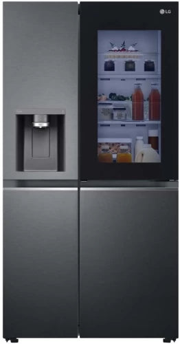 LG 611 L Frost Free Door-in-Door Refrigerator A+(Matte Black)