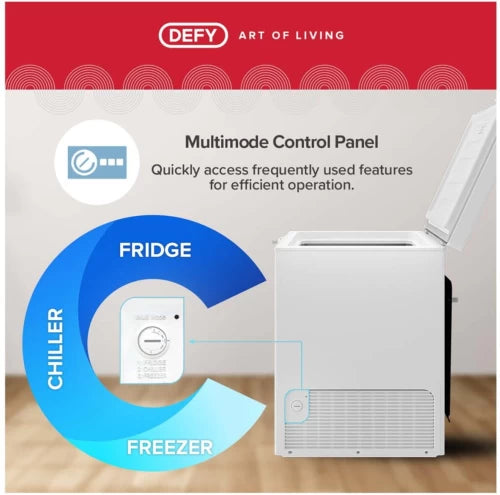 Defy 195 L Single Door Chest Freezer (White)