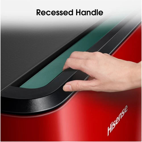 Hisense 177 L Manual Single Door Refrigerator A+ (Red Finish)