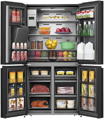 Hisense 546 L Frost Free Mutlidoor Refrigerator A+ (Black Finish)