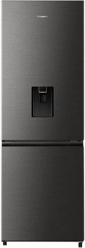 Hisense 323 L Manual Double Door Bottom Mount Refrigerator A+ (Titanium inox)