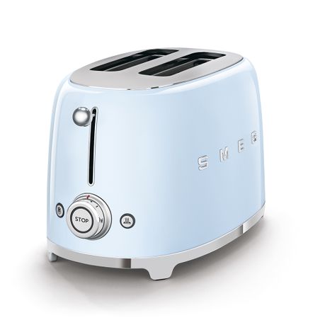 Smeg Retro 1.7 L Kettle + Retro 2 Slice Toaster - Blue