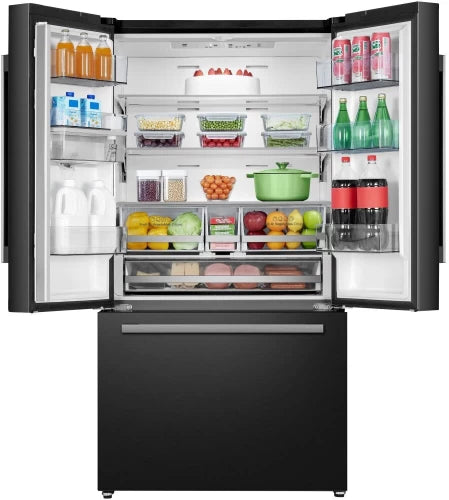 Hisense 575 L Forst Free  Automatic Triple Door Mount Refrigerator A++(Black)